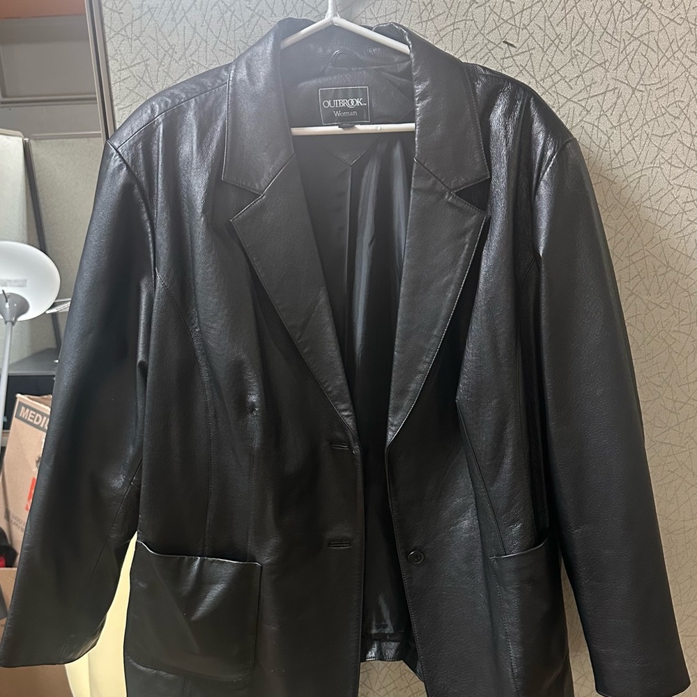 Outback Black Leather Women's Jacket